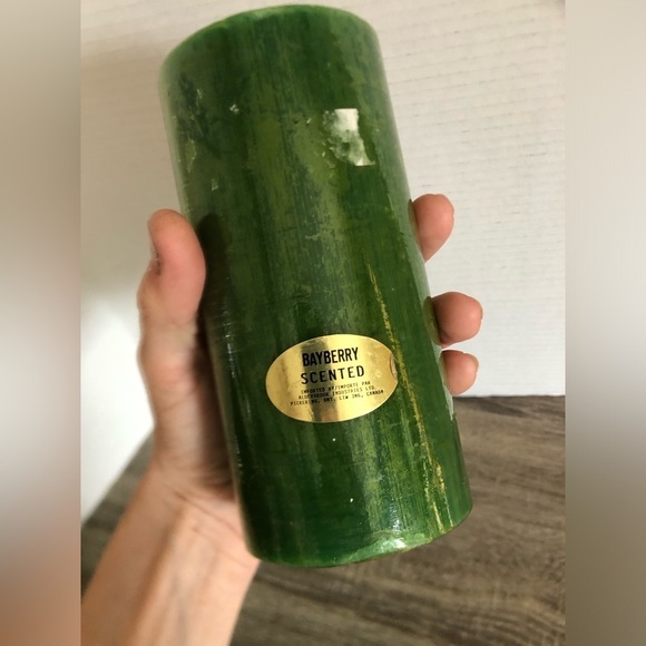 Vtg Alderbrook Bayberry Scented Pillar Candle - Picture 8 of 15